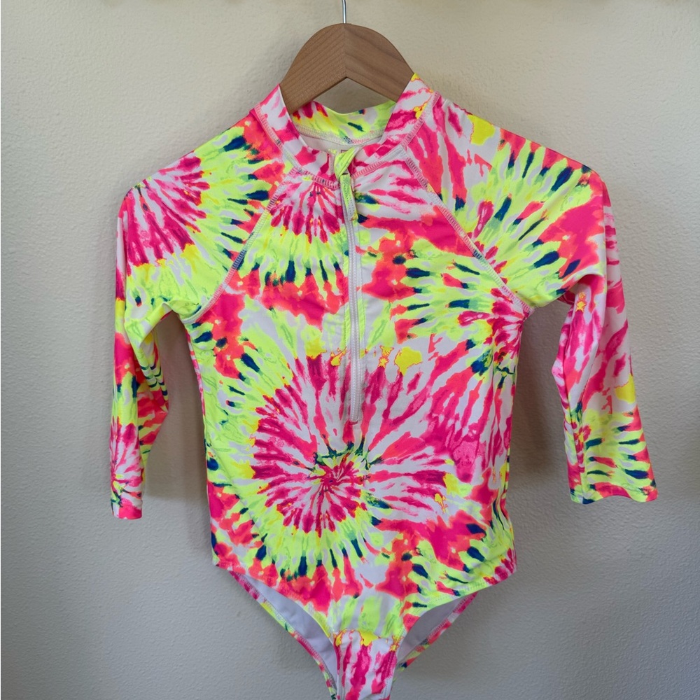 Like New - Limited Too Pink and Yellow Rashguard Swimwear